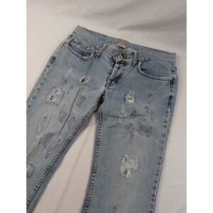 TAUNT BOOTCUT JEANS Size 9 Long Distressed Flai Cut 30x32